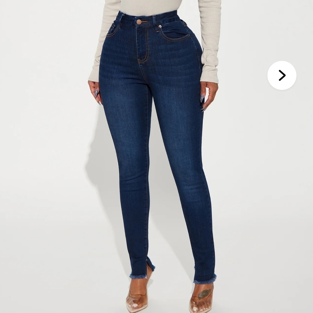 Fashion Nova Blue Skinny Jeans Premium Stretch​